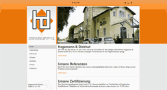 Desktop Screenshot of dickhutbau.de